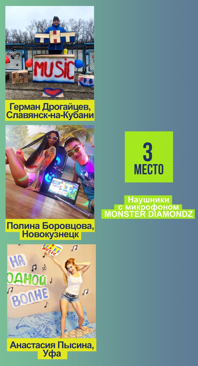 Победители конкурса «Почувствуй нашу музыку и выиграй путешествие на Сейшелы!»