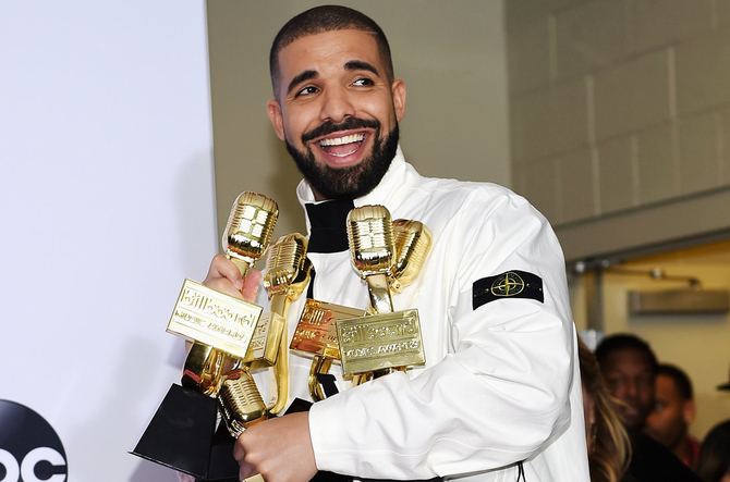 Дрейк собрал все награды на Billboard Music Awards 2017