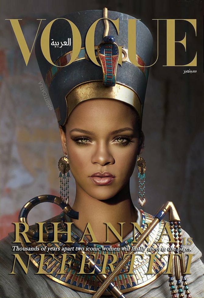 Рианна на обложке Vogue Arabia / Фото: en.vogue.me