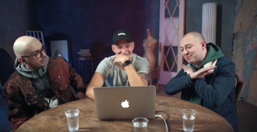 Смоки Мо, Ресторатор и Oxxxymiron Фото: Социальне сети