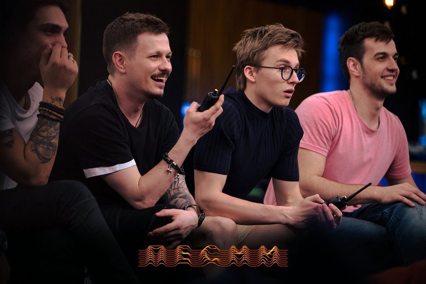 Участники шоу «ПЕСНИ» - Руслан Кримлидис, PLC, DannyMuse и TerryФото: Instagram/Пресс-служба ТНТ