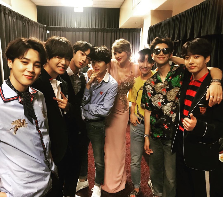 BTS и Тейлор Свифт​Фото: Instag
