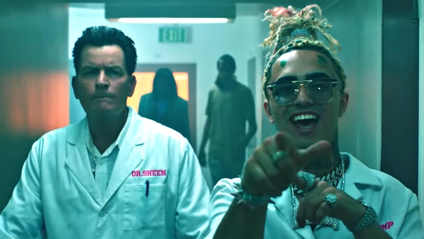Кадр из клипа Lil Pump «Drug Addicts»