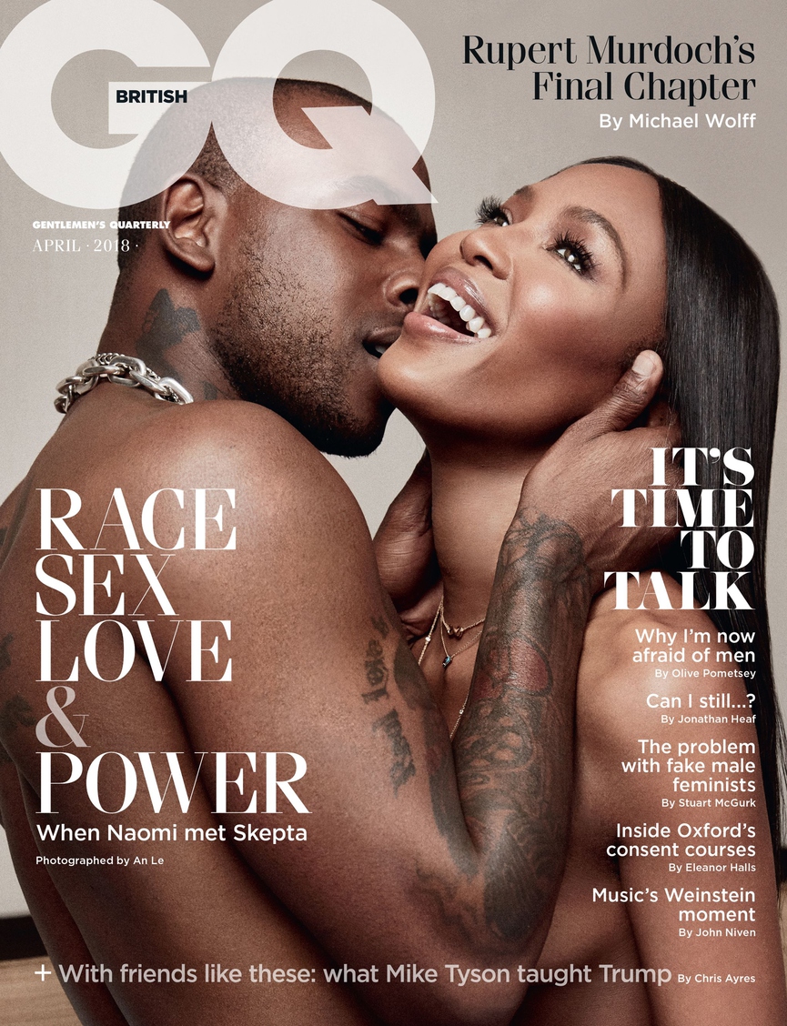 Skepta и Наоми КэмпбеллФото: обложка GQ