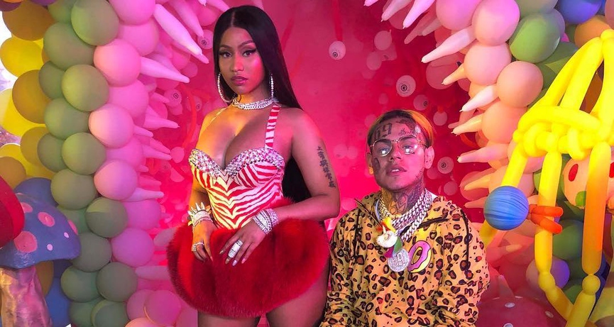 Ники Минаж и Tekashi 6ix9ineФото: кадр YouTube
