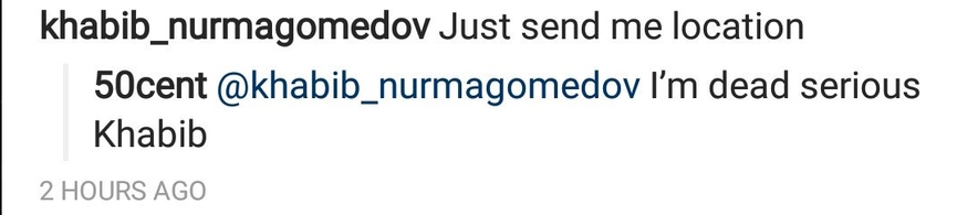 50 Cent предложил Хабибу новый контракт