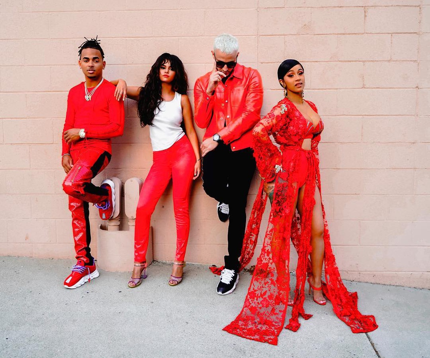 Ozuna, Селена Гомес, DJ Snake и Карди БиФото: Instagram