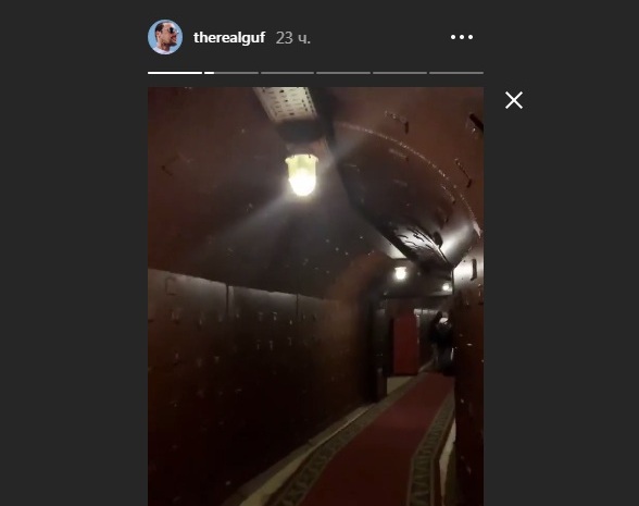 Отсюда Гуф выходил на связь последний разФото: кадр из стори 