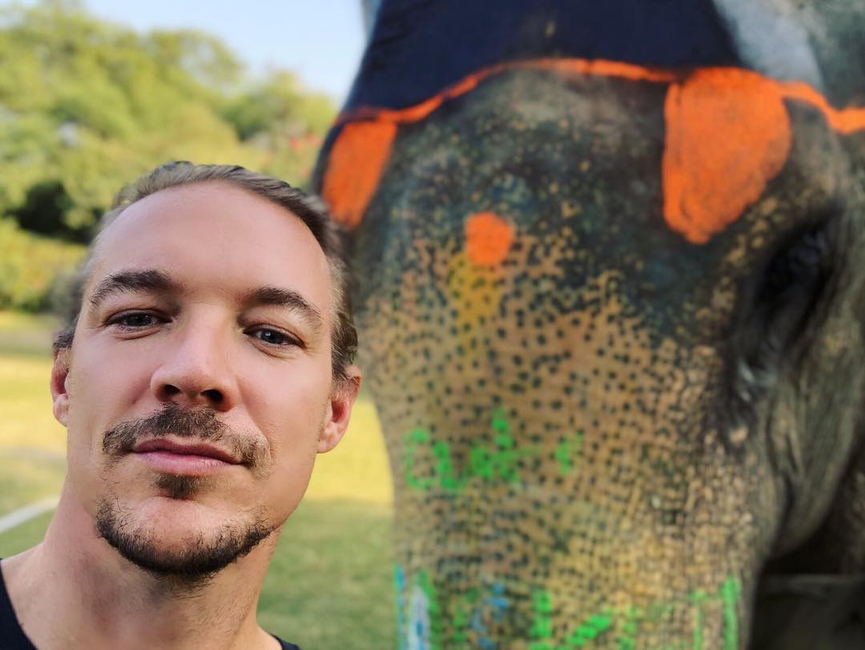Diplo и его компаньон по индийским каникулам​Фото: Instagram