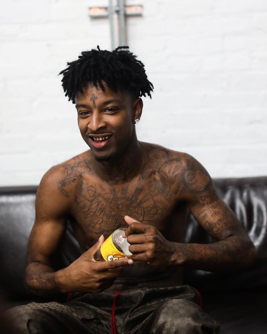 Так 21 Savage выглядел, когда закончил делать новый альбомФото: Instagram