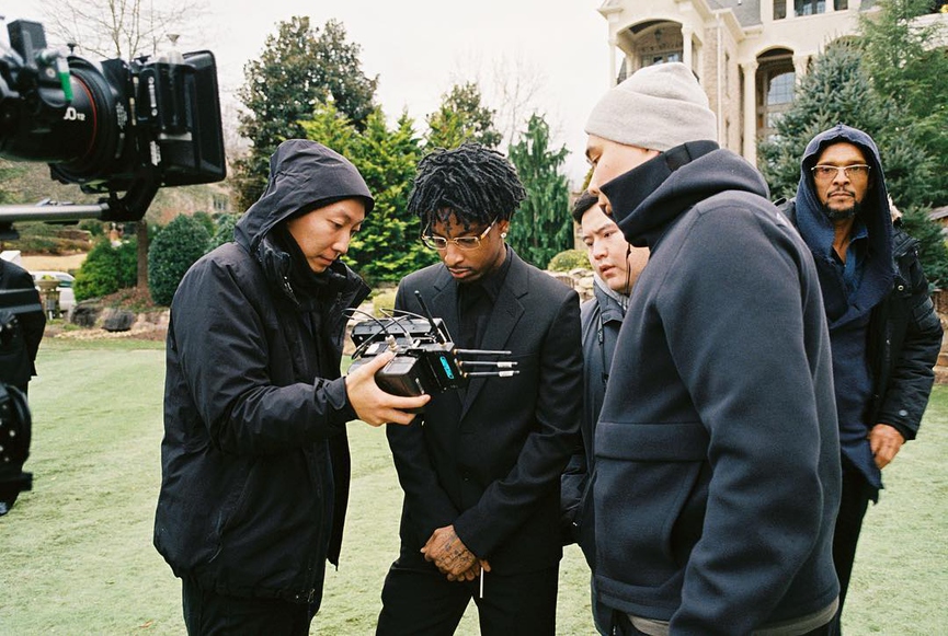 21 Savage, Айсултан Сеитов и команда режиссёраФото: Instagram