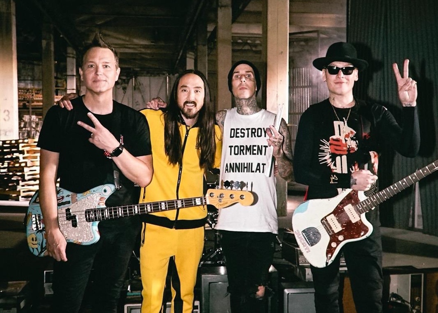 Стив Аоки и Blink-182​Фото: Twitter