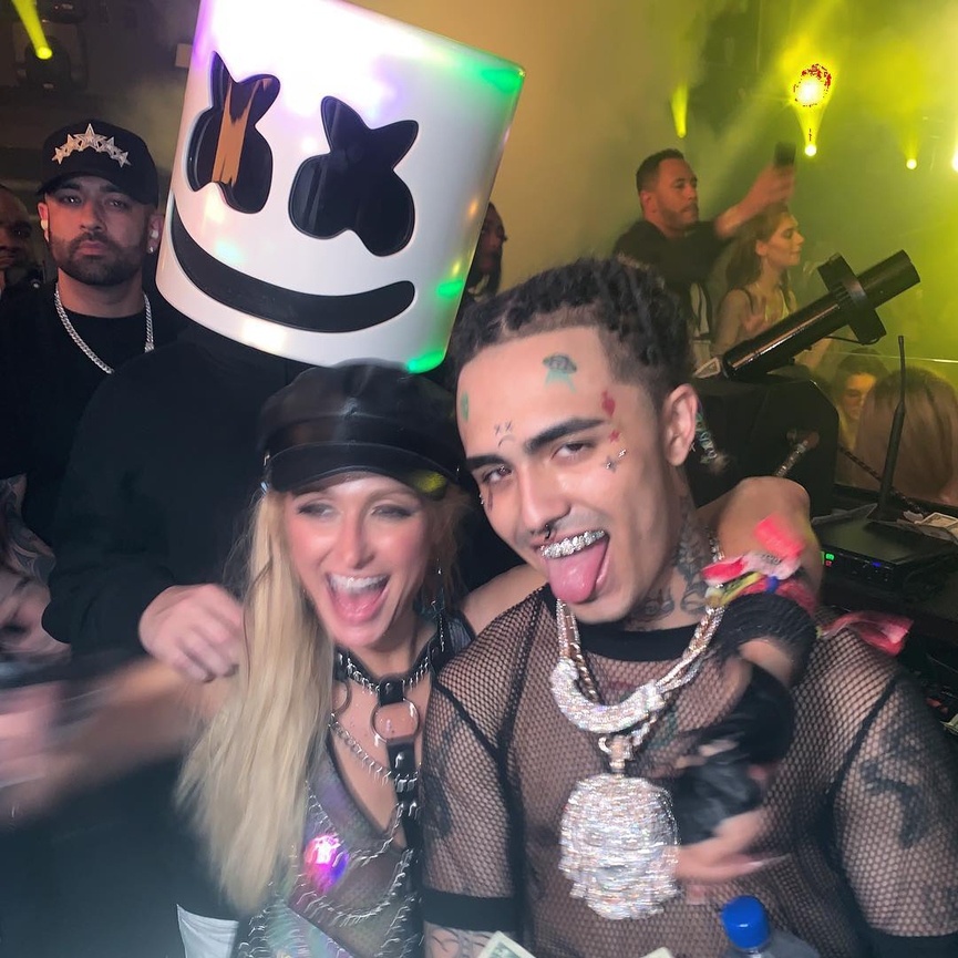Диджей затусил с Пэрис Хилтон и Lil Pump'омФото: Instagram