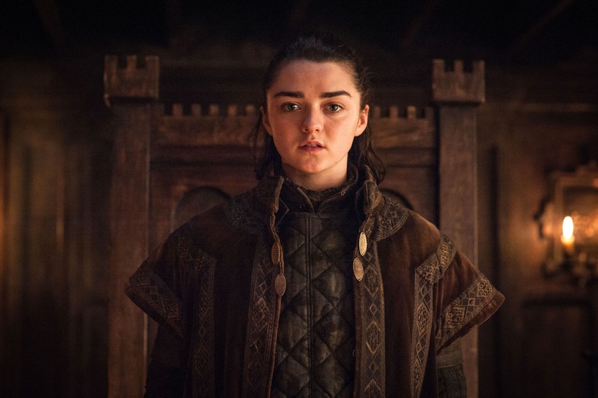 Мэйси Уильямс в роли Арьи Старк​Кадр из сериала «Игра престолов», HBO