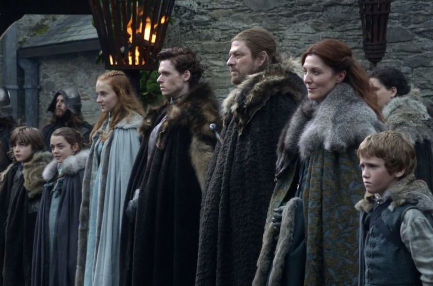 Семья СтарковКадр из сериала «Игра престолов», HBO