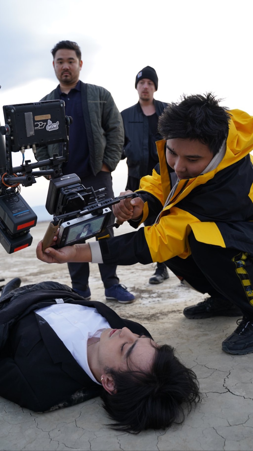 Айсултан Сеитов во время съёмок клипа Joji​Фото: Instagram