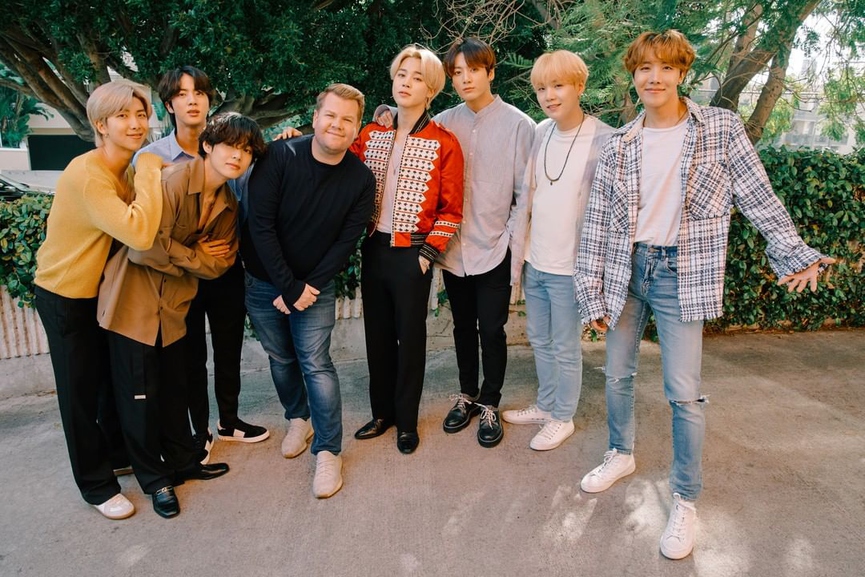 Джеймс Корден и BTSФото: Instagram