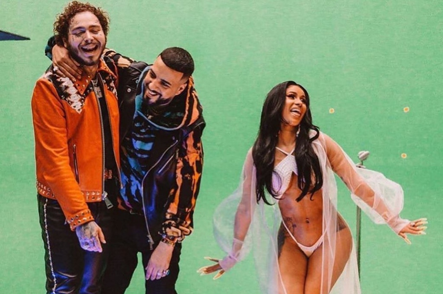 Post Malone, French Montana и Карди Би​Фото: Instagram