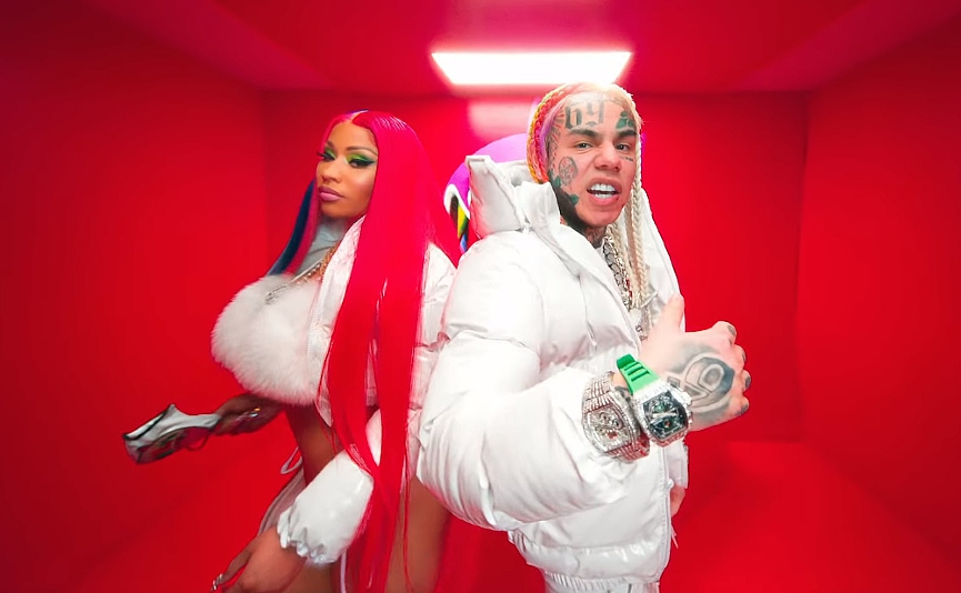 Ники Минаж и Текаши 6ix9ineФото: кадр из видео