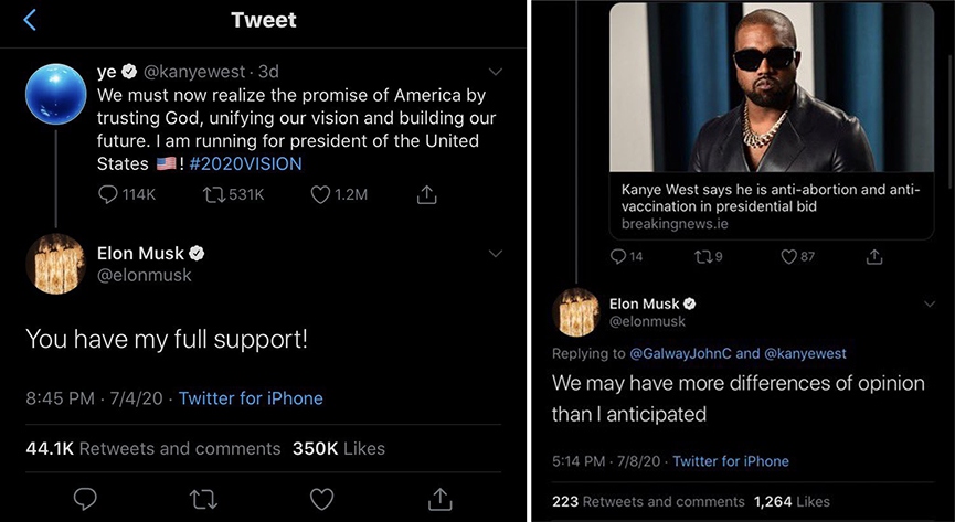 Стало известно, почему Канье Уэст решил идти в президенты. Всё дело в расстройстве психики?