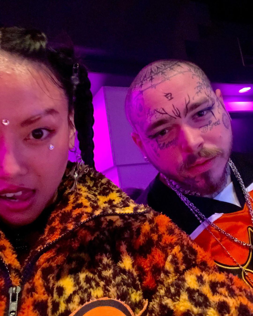 Post Malone и MLMA пока не подтвердили своего романа​Фото: Instagram