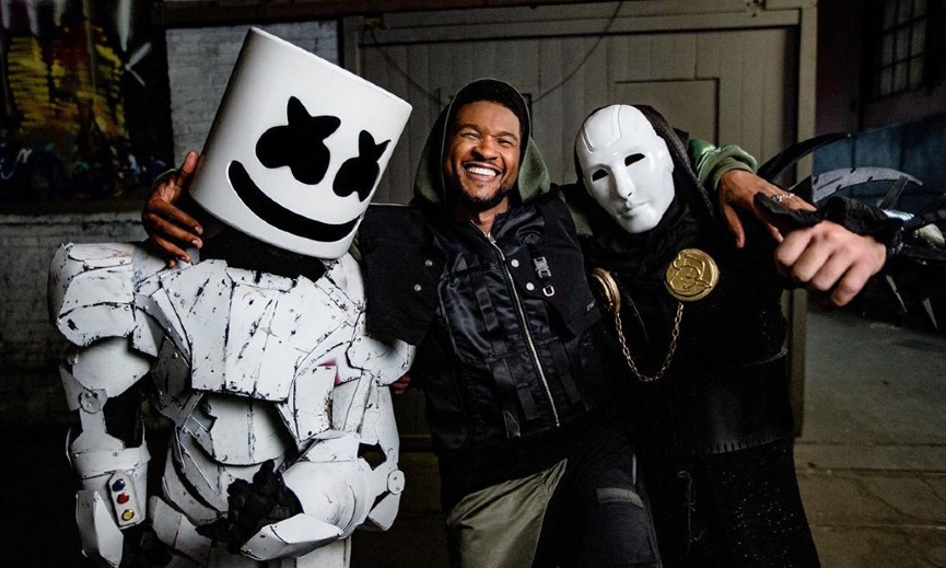 Marshmello, Ашер и ImanbekФото: Instagram