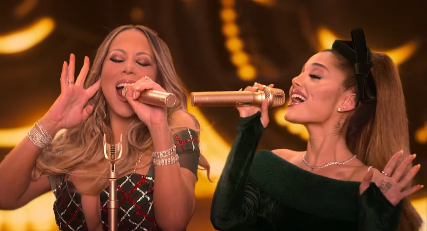 Мэрайя Кэри, Ариана Гранде​Фото: кадр из видео