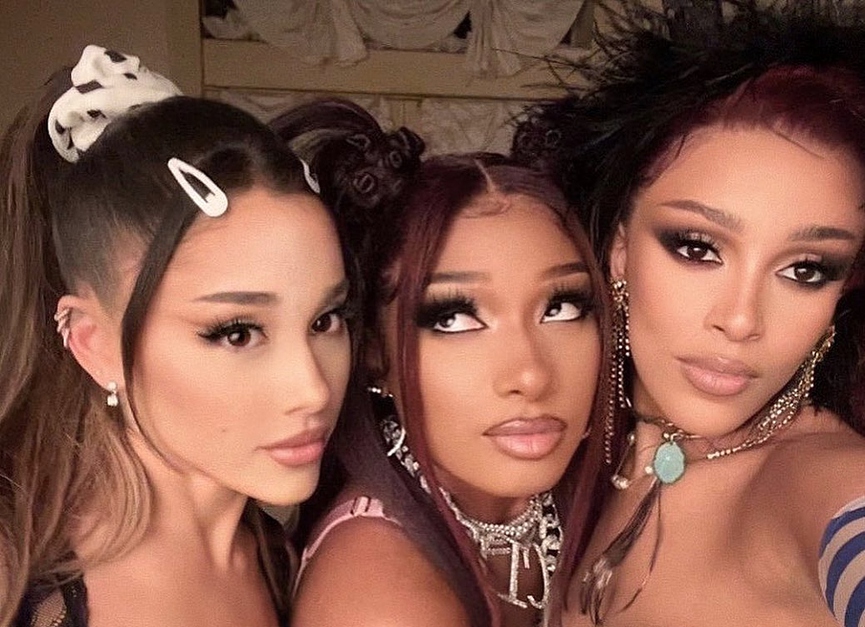 Ариана Гранде, Megan Thee Stallion, Doja Cat​Фото: Instagram
