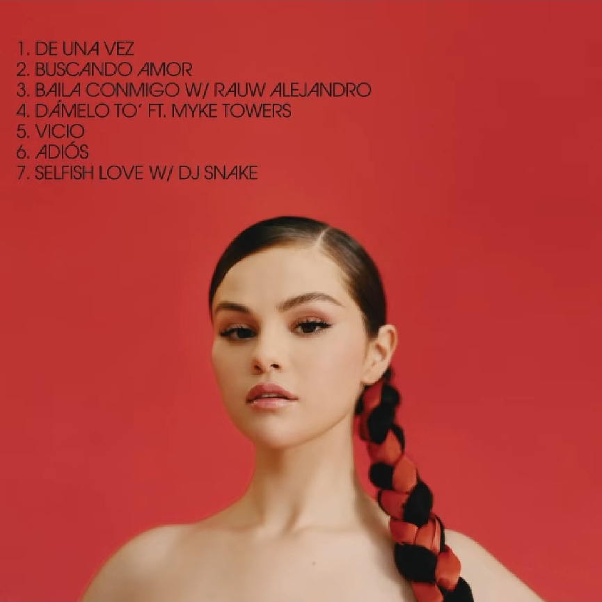 Треклист мини-альбома «Revelación»​Источник: Instagram