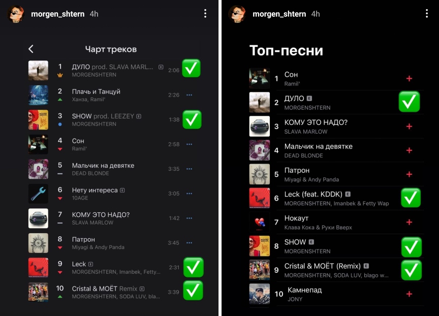 Скрин: Instagram stories