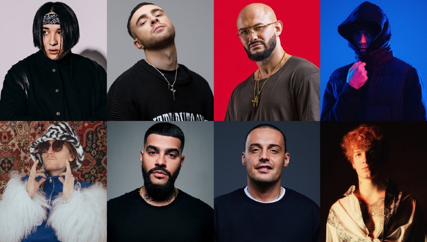 The Limba, Егор Крид, Джиган, OG Buda, blago white, Тимати, Гуф, Soda Luv​Фото: Яндекс.Музыка