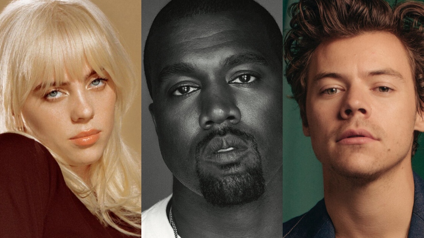 Билли Айлиш, Канье Уэст, Гарри СтайлсИсточник: Яндекс.Музыка