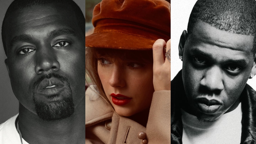 Канье Уэст, Тейлор Свифт, Джей-ЗиФото: Яндекс.Музыка