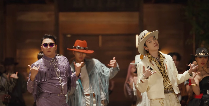 Psy и Шуга из BTS​Фото: кадр из видео
