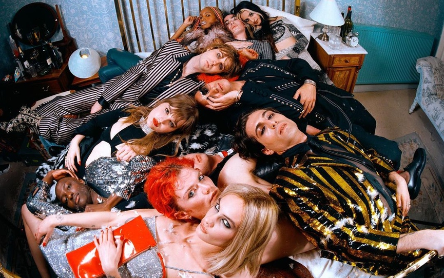 Måneskin с актёрами клипа «Supermodel»Фото: соцсети