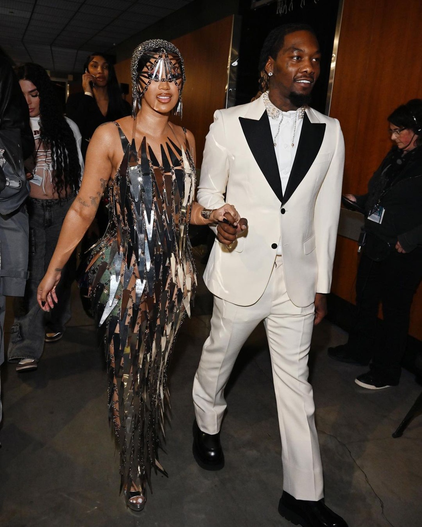 Гости церемонии - Карди Би и ОффсетФото: соцсети «Грэмми»